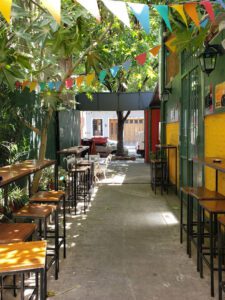 El Codo Beers & Burgers patio