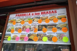 PARRILLA A LAS BRASAS menú