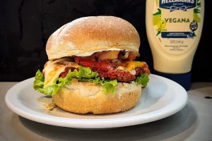 Restaurante Casa de Comida Saludable Hamburguesa
