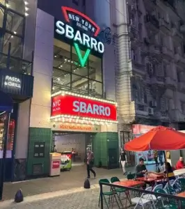 Pizzería Sbarro Corrientes fachada