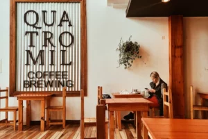 QuatroMil Coffee Brewing Interior